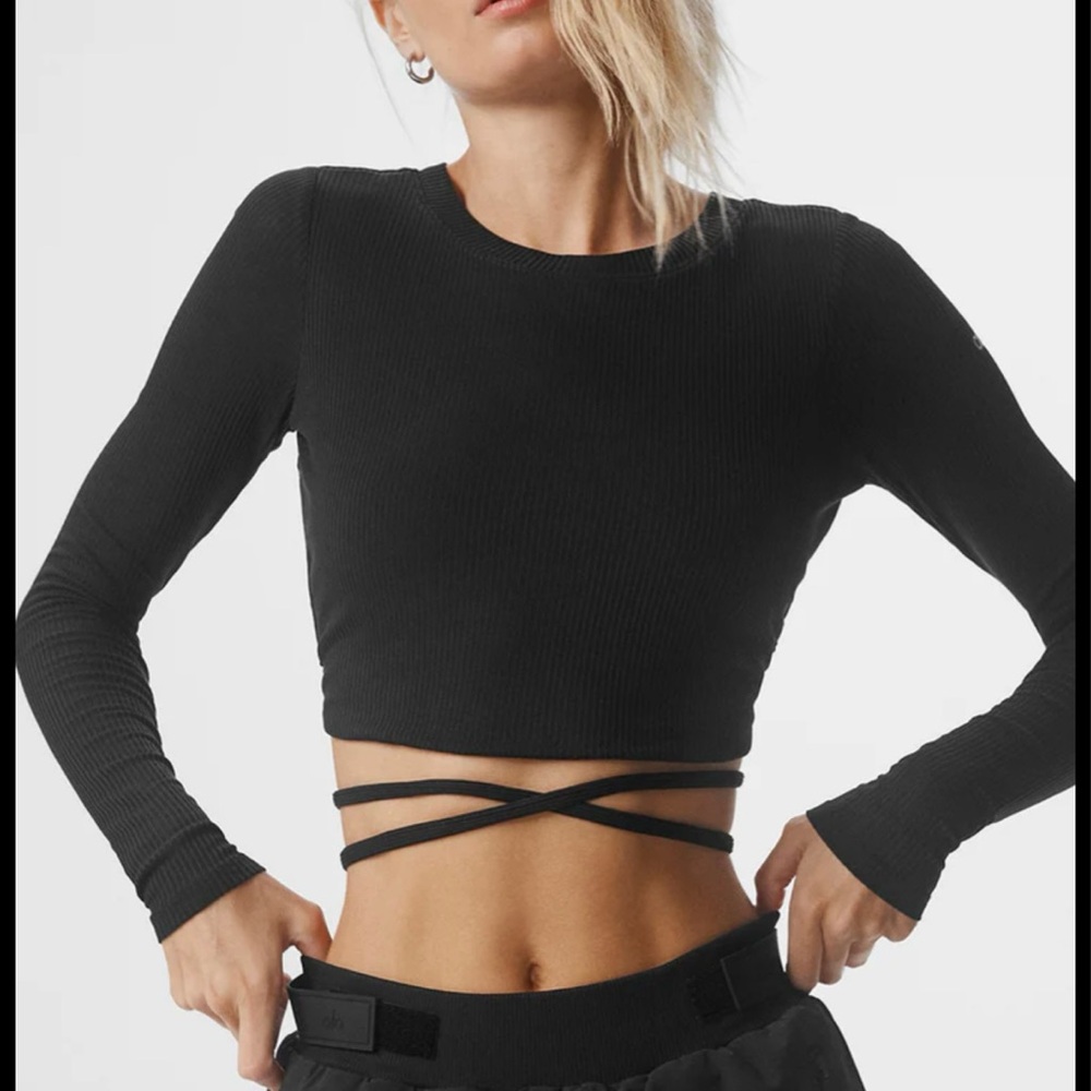 RIBBED MANIFEST LONG SLEEVE - ALO - Picture 1 of 8